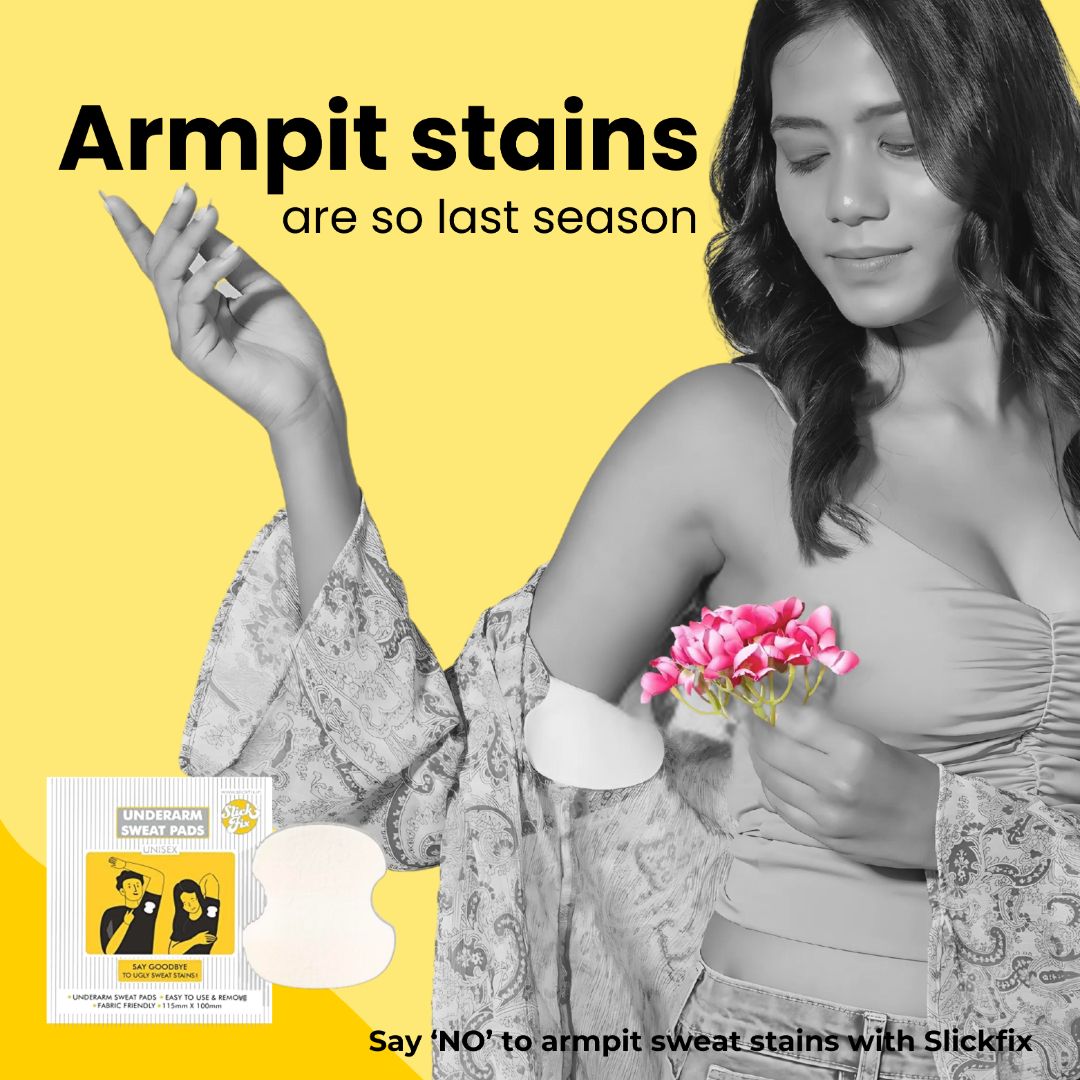 Underarm Sweat Pads by SlickFix | Say Goodbye to Sweat Stains Now
