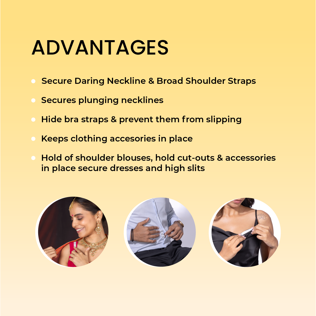 SlickFix Fashion Dressing Tape-(WIDE)|Transparent