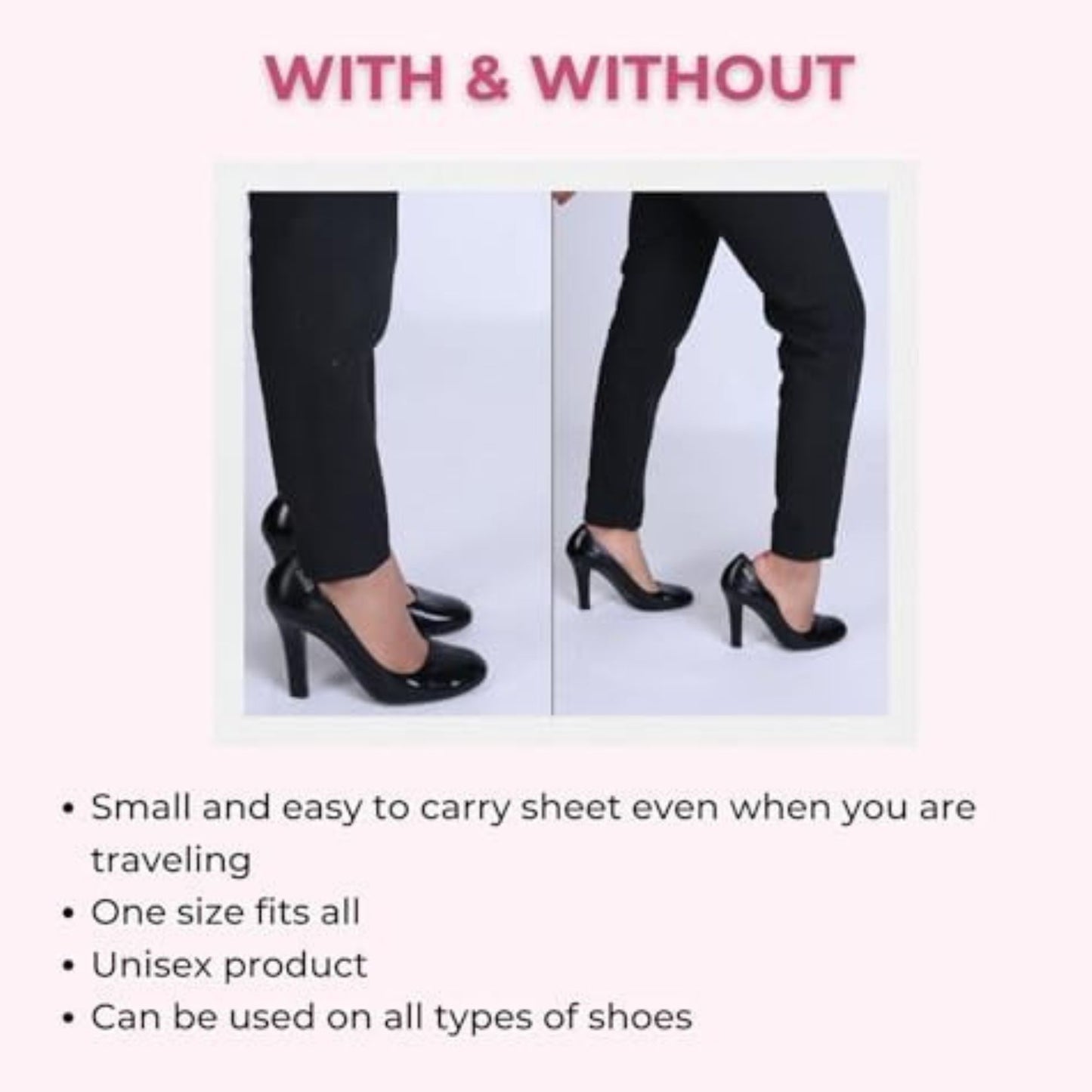 SlickFix Shoe comfort strips (Unisex)- For all Types of Shoes