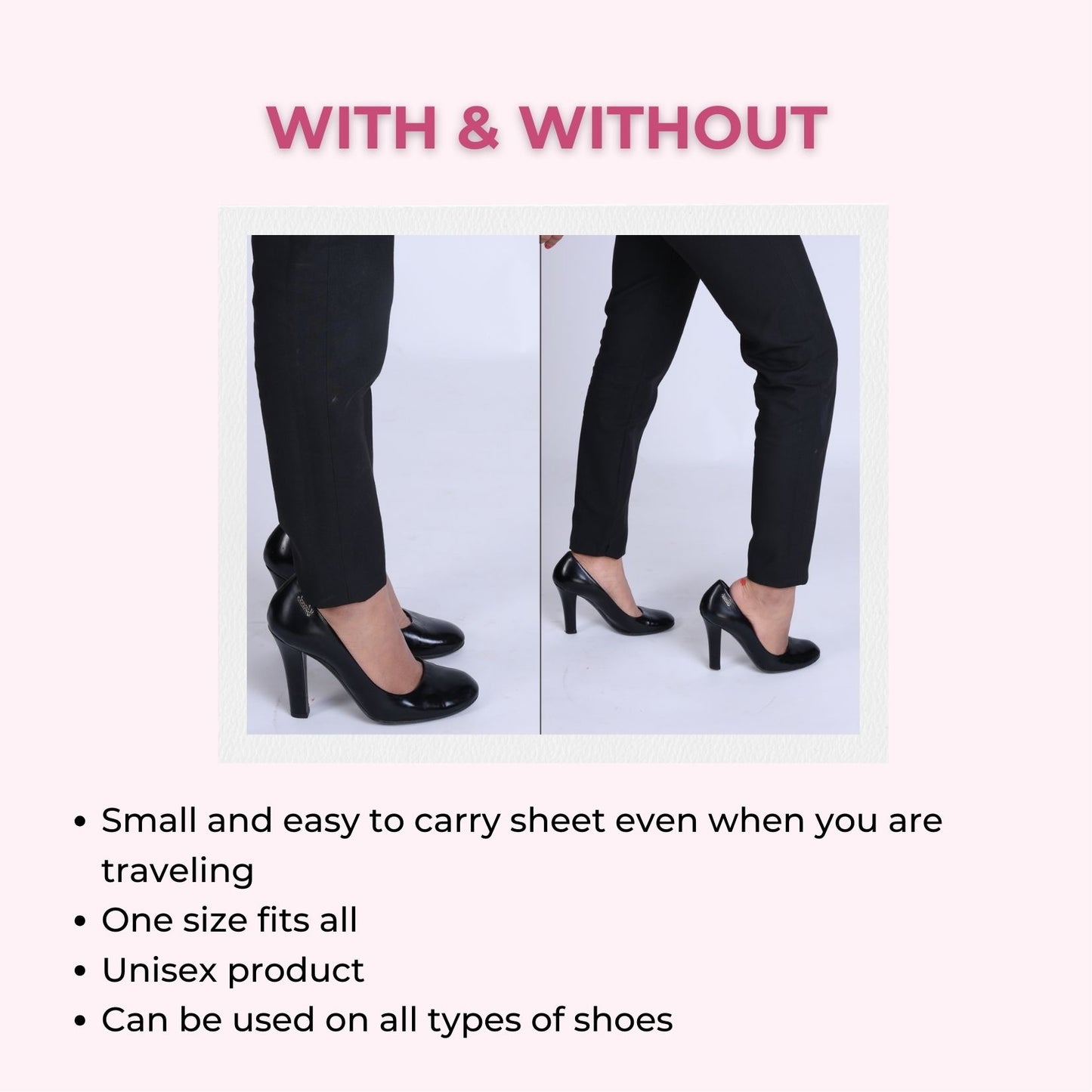 SlickFix Shoe Bite Protector Pads (X-Large): Skin-Friendly pads for Ultimate Comfort