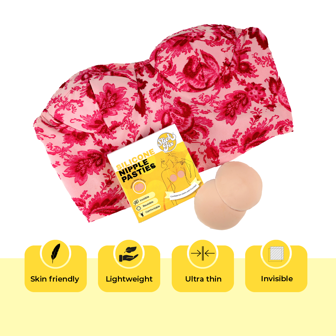 SlickFix Silicone Nipple Pasties – Reusable & Seamless Coverage