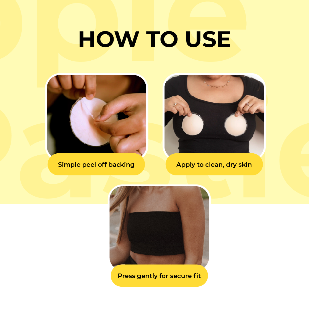 SlickFix Silicone Nipple Pasties – Reusable & Seamless Coverage