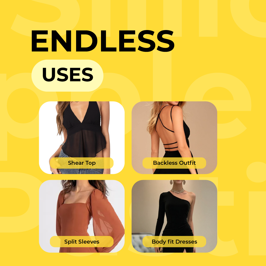 SlickFix Silicone Nipple Pasties – Reusable & Seamless Coverage