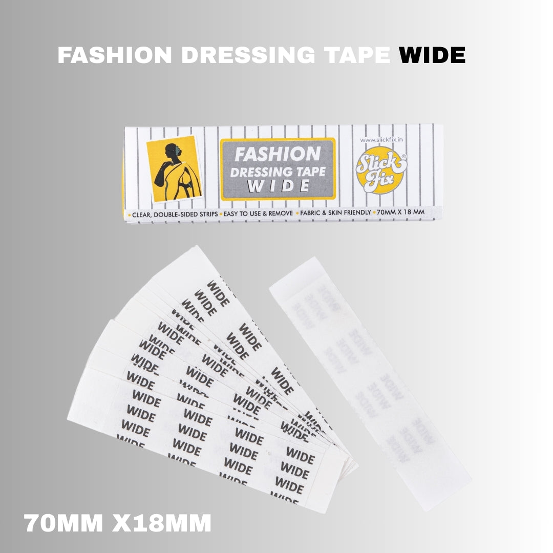 SlickFix Fashion Dressing Tape-(WIDE)|Transparent