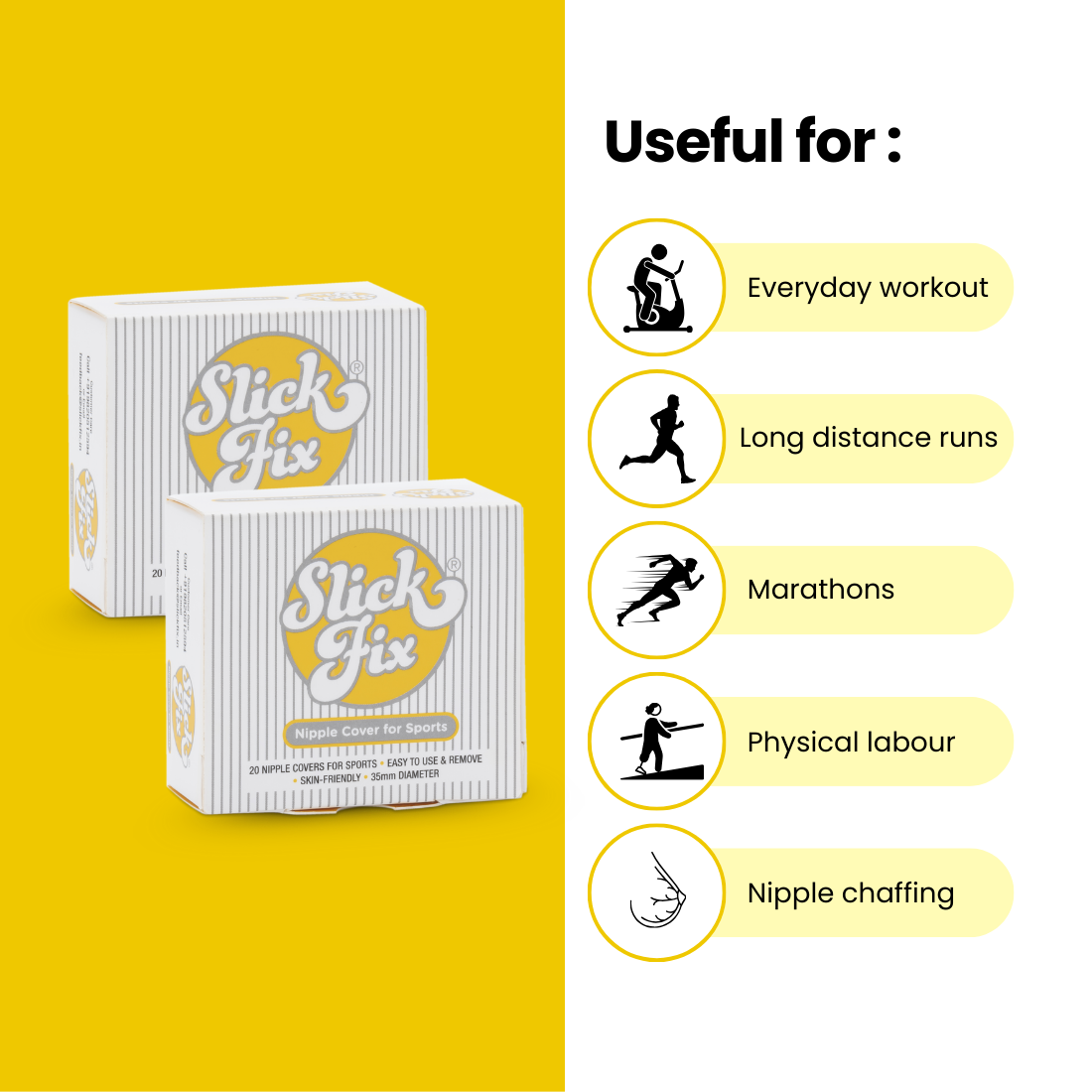 SlickFix Nipple cover sports