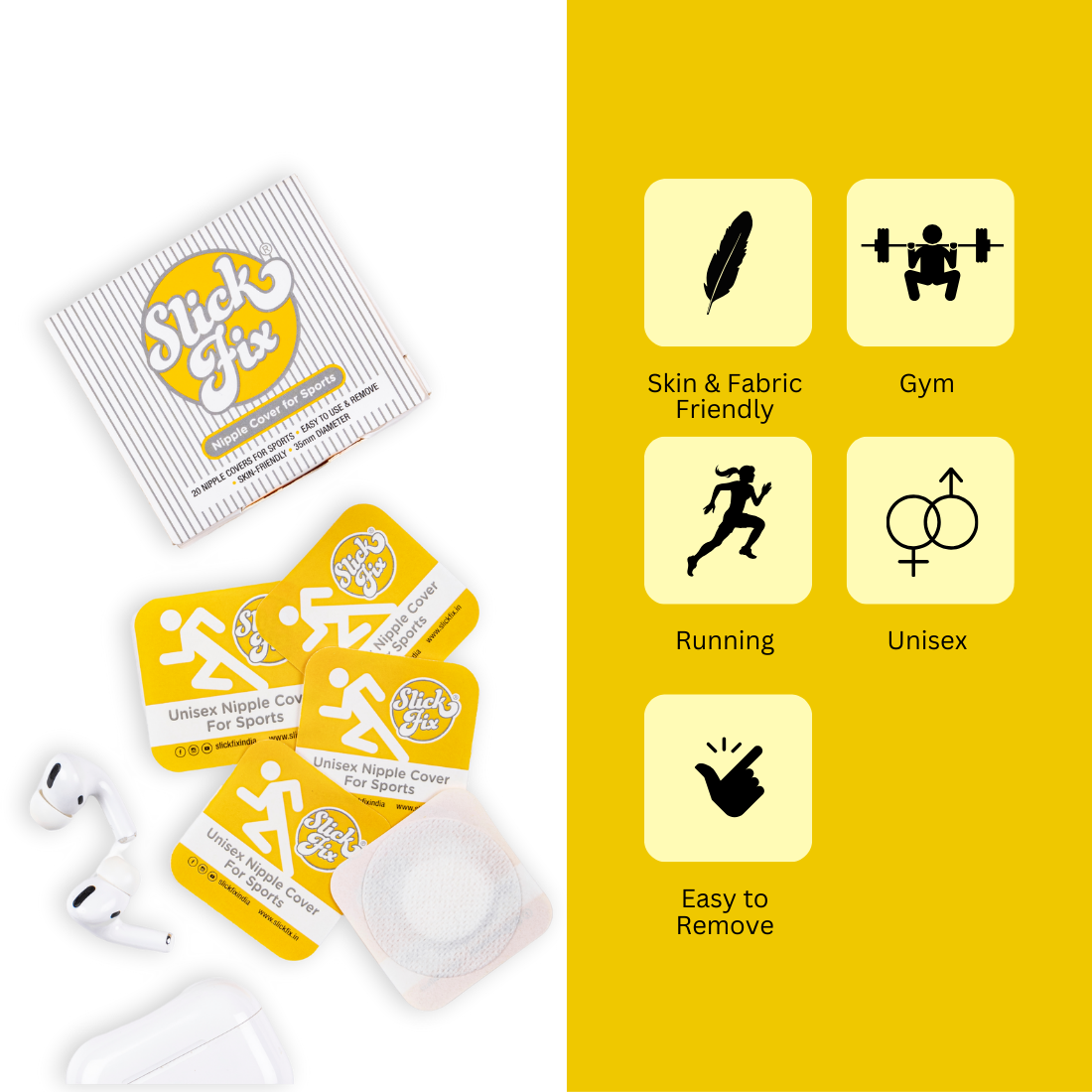 SlickFix Nipple cover sports