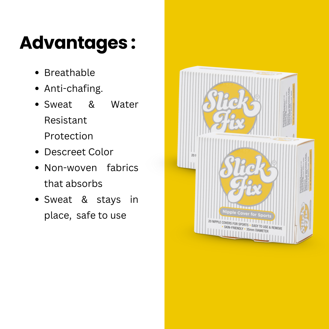 SlickFix Nipple cover sports