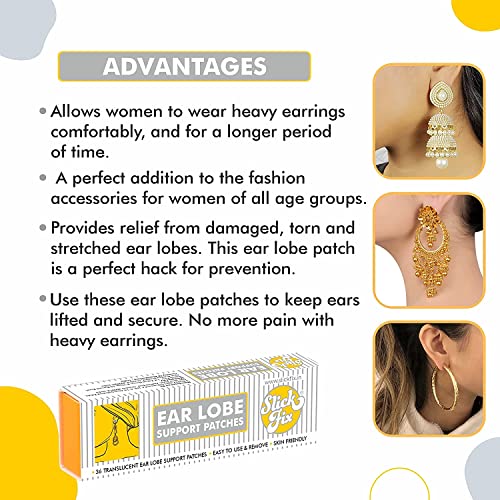 Slickfix Combo Pack - Fashion Dressing Tape & Ear Lobe Tape (18 pcs each)