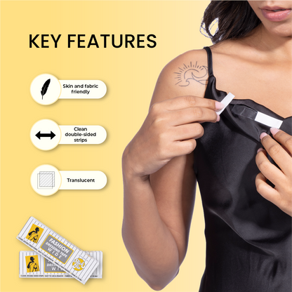 SlickFix Fashion Dressing Tape-(WIDE)|Transparent