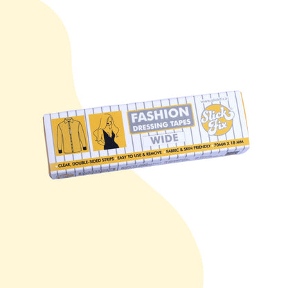 SlickFix Fashion Dressing Tape-(WIDE)|Transparent