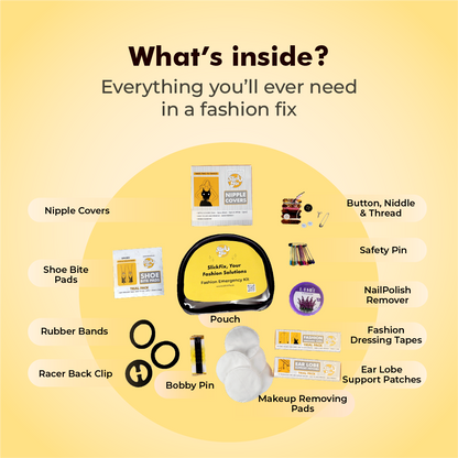 SlickFix Fashion Emergency Kit with Travel Pouch