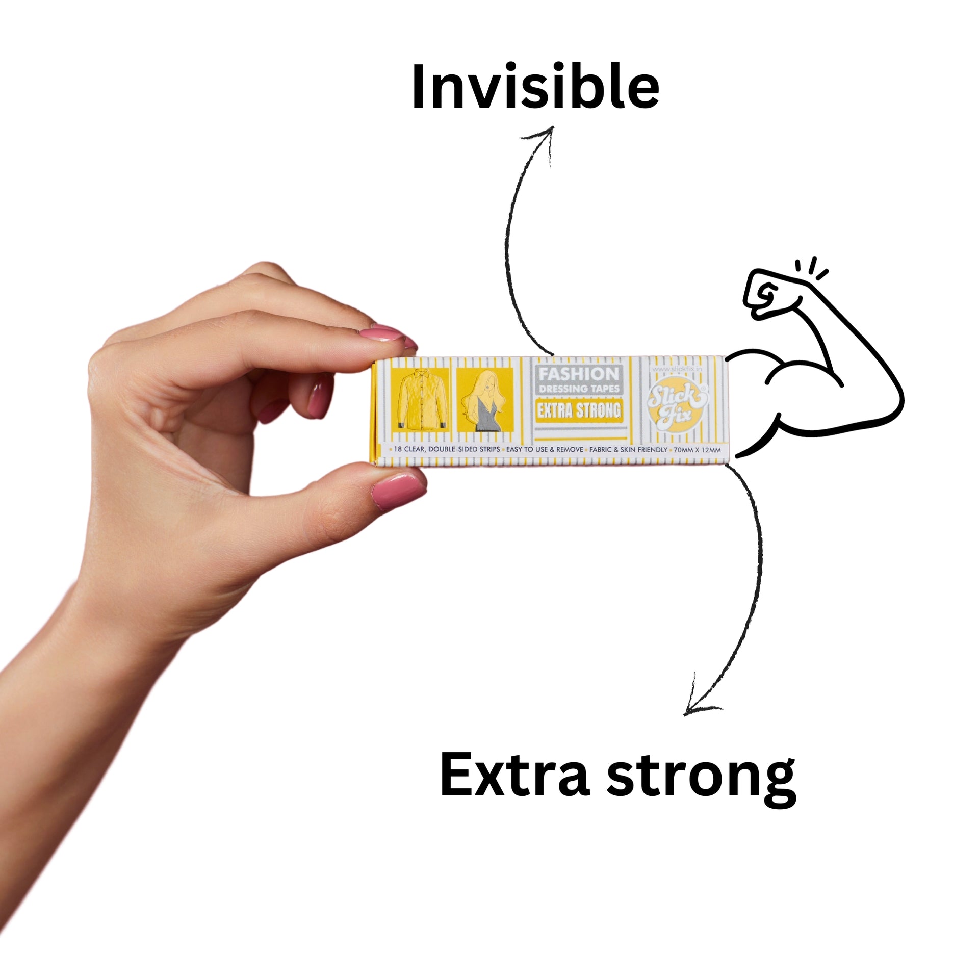 SlickFix Fashion Dressing Tape  Invisible, Strong, and Versatile – Slickfix