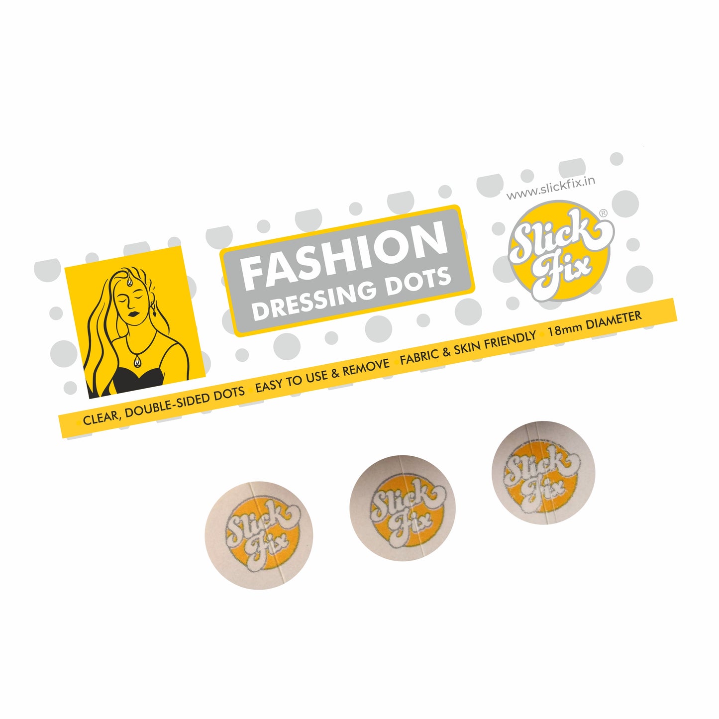 Slickfix Combo Pack - Fashion Dressing Tape & Dot Tape (36 pcs each)