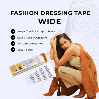 SlickFix Fashion Dressing Tape-(WIDE)|Transparent