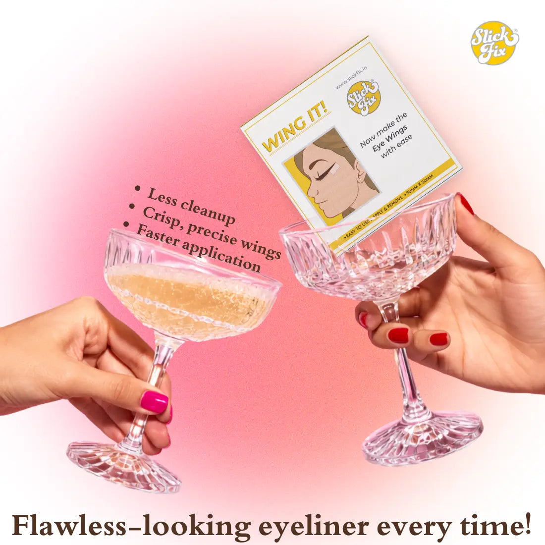 SlickFix Eye Wing Tape - Pack of 50pcs
