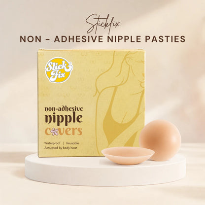 SlickFix Non Adhesive Silicone Nipple Pasties
