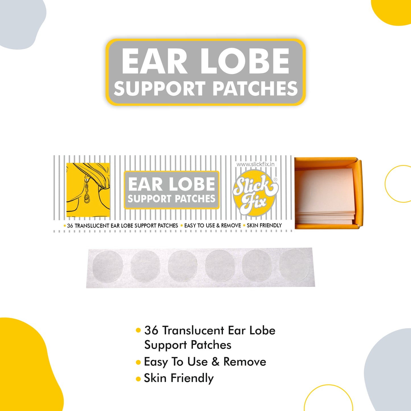 SlickFix Ear Lobe Support Patches
