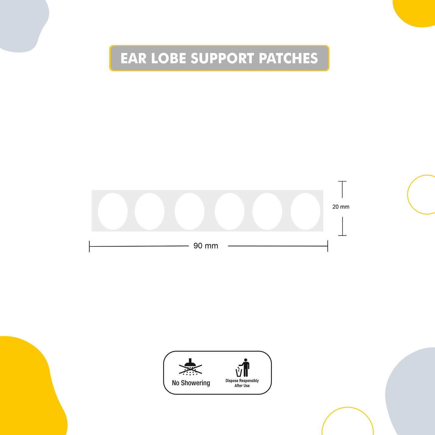 SlickFix Ear Lobe Support Patches